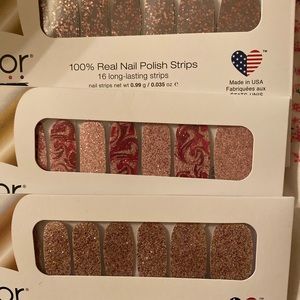 5 color street nail strips & free nail gift